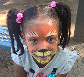 Tiger Face Painting in New Jersey